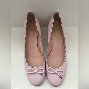 Kate Spade scalloped pink heels sz 10.5